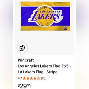Wincraft Los Angeles Lakers Flag 3’x5’